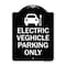 Signmission Electric Vehicle Parking W/ Graphic Heavy-Gauge Aluminum Sign, 24" x 18", BW-1824-24117 A-DES-BW-1824-24117 - alternate 1